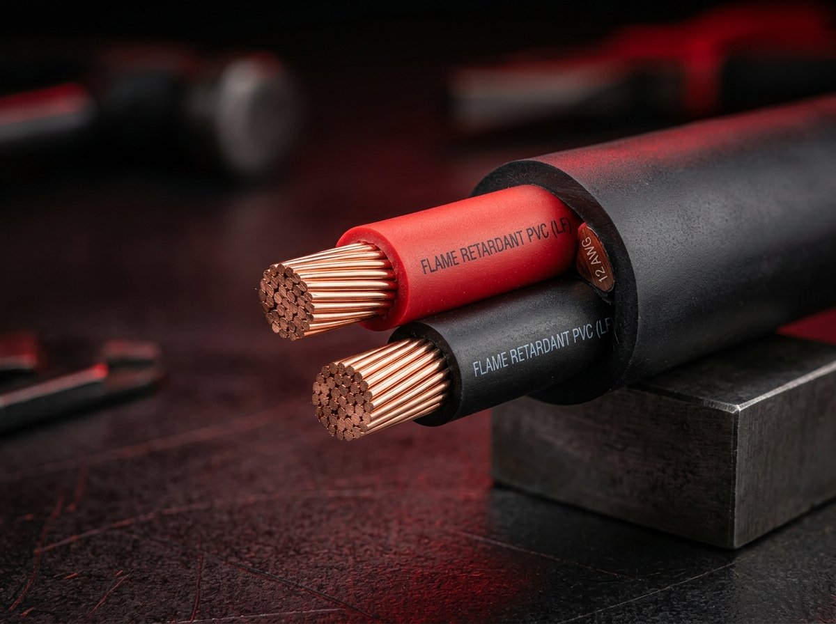 PVC insulated flame retardant electrical cables cross section